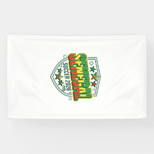 Senegal Soccer 2026 Soccer Bold Country Typography Banner