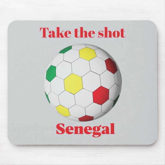 Senegal Soccer Mouse Pad (Front)