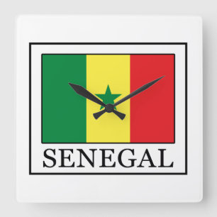 Senegal Square Wall Clock