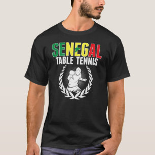 Senegal Table Tennis Senegalese Ping Pong Support T-Shirt