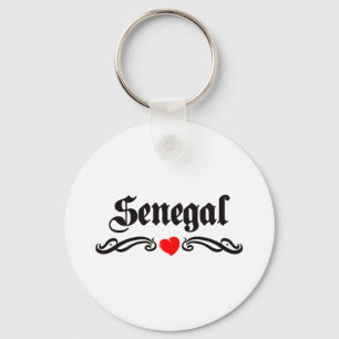 Senegal Tattoo Style Key Ring