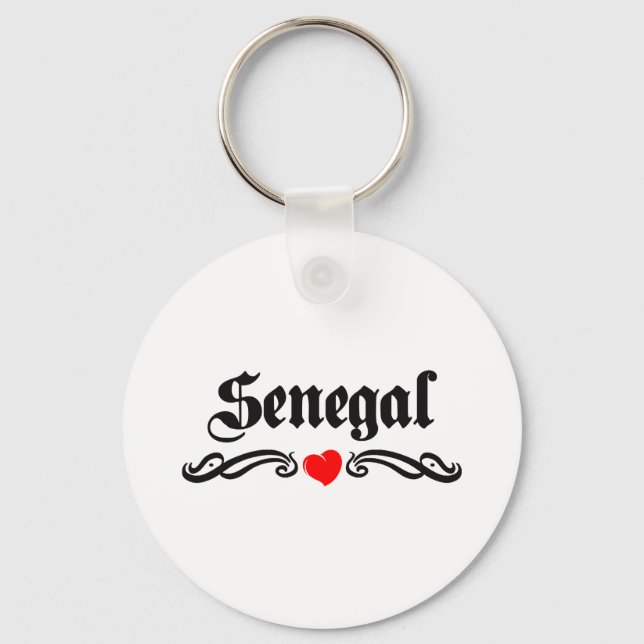 Senegal Tattoo Style Key Ring (Front)