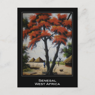 Senegalese Art Postcard