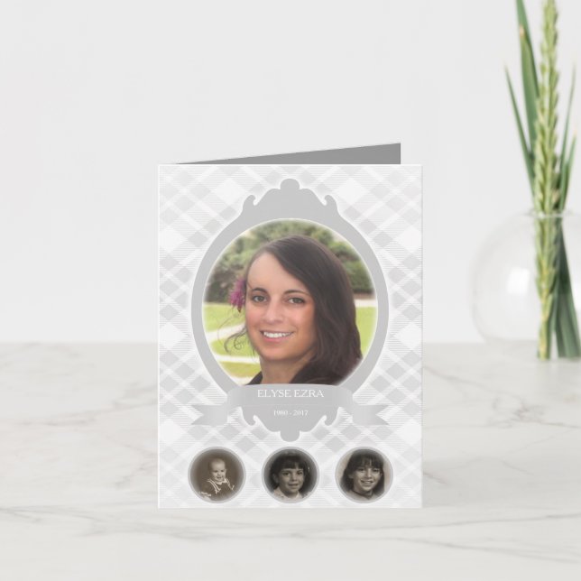 senescence photo memorial announcements (Front)