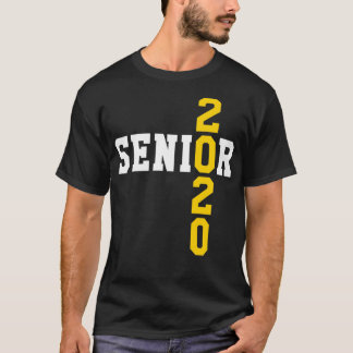 Senior 2020 Crossed Yellow and White Tet Class Of  T-Shirt