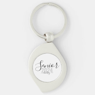 Senior 2022 Personalised Name Graduation Metal Key Ring