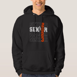 Senior 2023 Basketball Player Graduation Retro Gro Hoodie