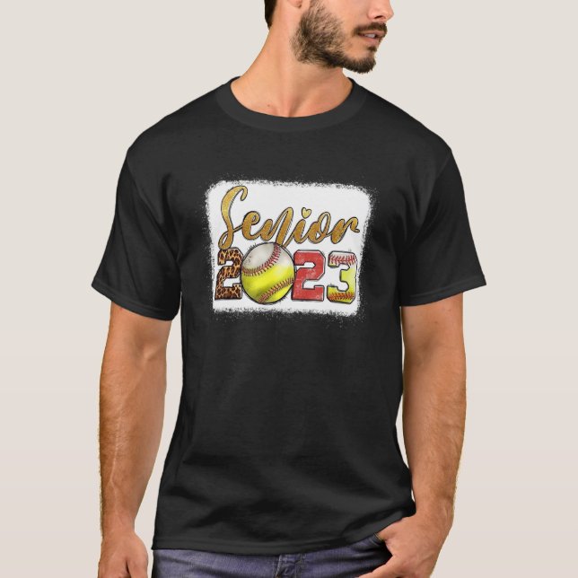 Senior 2023 Soccer  Leopard Senior 2023 Soccer T-Shirt (Front)