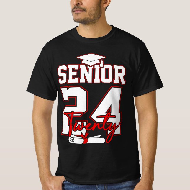 Senior 2024 Class Of 2024 Back To School  T-Shirt (Front)