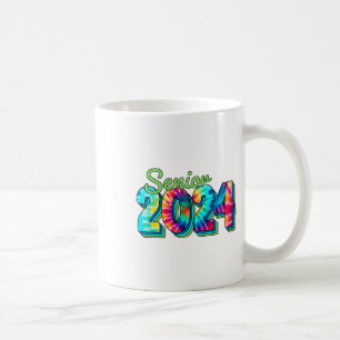 Senior 2024 Class Of 2024 Back To School Tie Dye G Coffee Mug