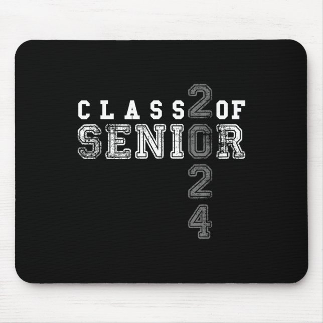 Senior 2024 Class Of 2024 Graduation  Mouse Pad (Front)