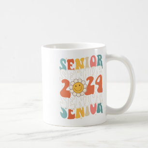 Senior 2024 Class Of 2024 Retro Groovy Seniors Gra Coffee Mug
