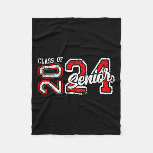Senior 2024 Class Of 2024 Seniors Graduation 2024 Fleece Blanket