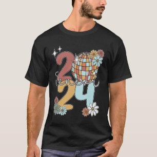 Senior 2024 Disco Balls Last Day Of School Graduat T-Shirt