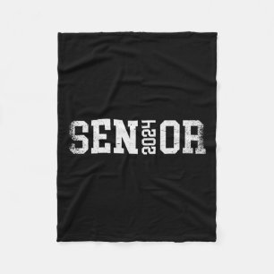 Senior 2024 Graduation Class Of 2024  Fleece Blanket