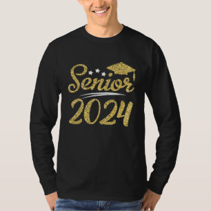 Senior 2024 Graduation Graduate Class of 24 Men Wo T-Shirt