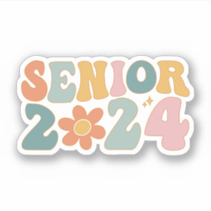 Senior 2024 Groovy Retro Class of 2024 Graduation