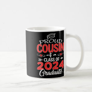Senior 2024 Proud Cousin Of A Cl Of 2024 Graduate Coffee Mug