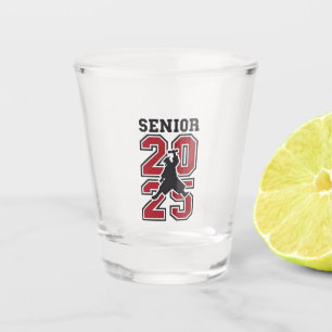 Senior 2025 Basketball Graduate Sport  Shot Glass
