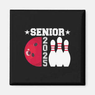 Senior 2025 Bowling Player Cl Of 2025 Graduation S Magnet