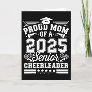 Senior 2025 Cheer Team Mum High School Graduation  Card