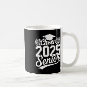 Senior 2025 Cheer Team Mum High School Graduation Coffee Mug