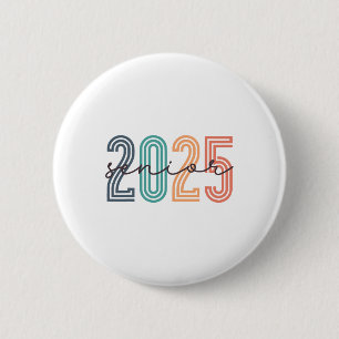 Senior 2025 Cl Of 2025 Ck To School Retro Graduati 6 Cm Round Badge