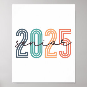 Senior 2025 Cl Of 2025 Ck To School Retro Graduati Poster