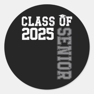 Senior 2025 Cl Of 2025 Seniors Graduation 2025 Gra Classic Round Sticker