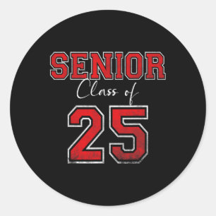 Senior 2025 Cl Of 2025 Seniors Graduation 2025 Sen Classic Round Sticker
