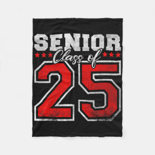 Senior 2025 Cl Of 2025 Seniors Graduation 2025 Sen Fleece Blanket