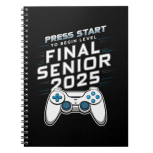 Senior 2025 Class of 2025 Gamer Video Games Notebook