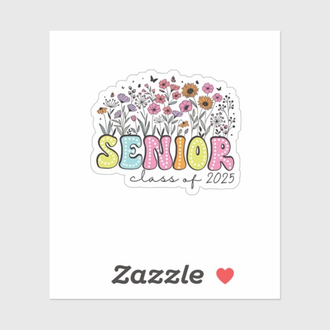 Senior 2025 Class of 2025 Spring Blossom Flowers  (Sheet)