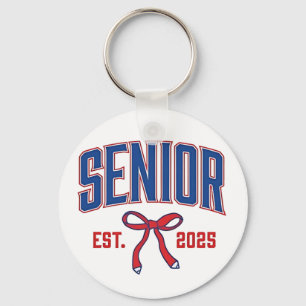 Senior 2025 Coquette Class of 2025 Pink Bows Key Ring
