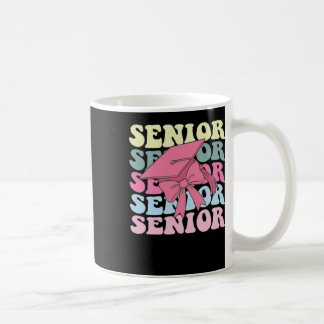 Senior 2025 Coquette Pink Bow Cl Of 2025 Back To S Coffee Mug