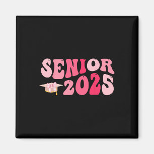 Senior 2025 Coquette Pink Bow Cl Of 2025 Back To S Magnet