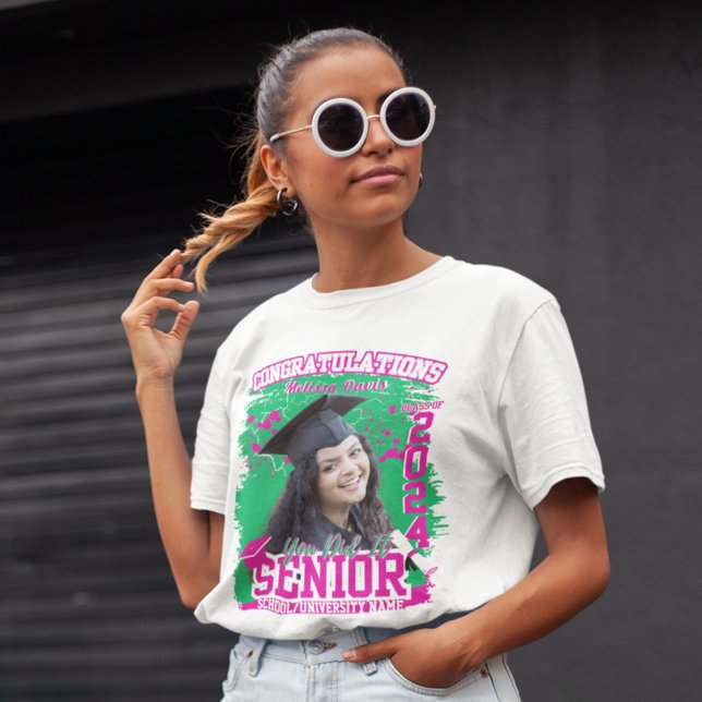 Senior 2025 Custom Graduation Family Matching  T-Shirt (Creator Uploaded)
