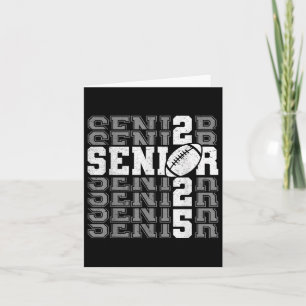 Senior 2025 Football Mum High School Graduation Ou Card