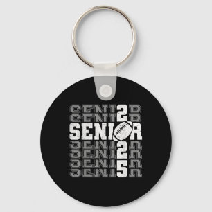 Senior 2025 Football Mum High School Graduation Ou Key Ring