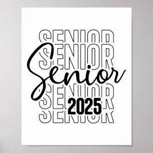 Senior 2025 Graduate College University Graduation Poster