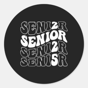 Senior 2025 Graduation Cl Of 2025 Classic Round Sticker