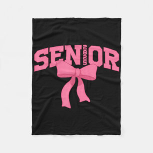 Senior 2025 Graduation Coquette Cl Of 2025 Grad Pa Fleece Blanket