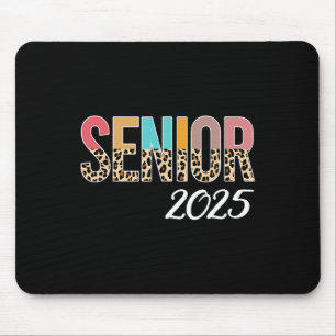 Senior 2025 Graduation Leopard Print Grad Senior 2 Mouse Pad