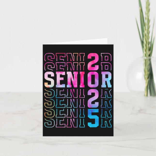 Senior 2025 Graduation Tee  Card (Front)