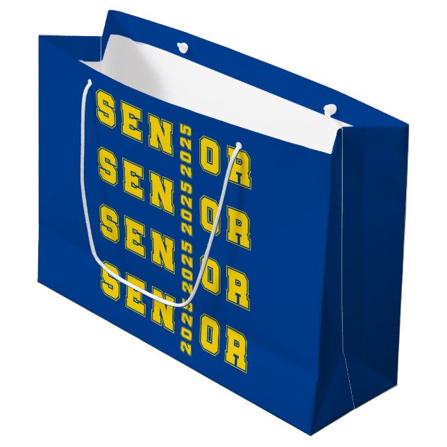 Senior 2025 large gift bag (Front Angled)
