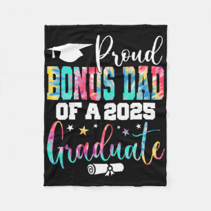 Senior 2025 Proud Bonus-dad Of A Cl Of 2025 Gradua Fleece Blanket