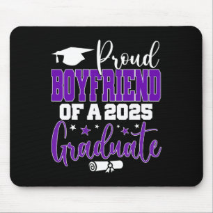 Senior 2025 Proud Boyfriend Of A Cl Of 2025 Gradua Mouse Pad