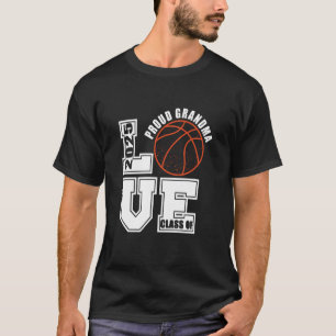 Senior 2025 Proud Grandma Class Of 2025 Basketball T-Shirt