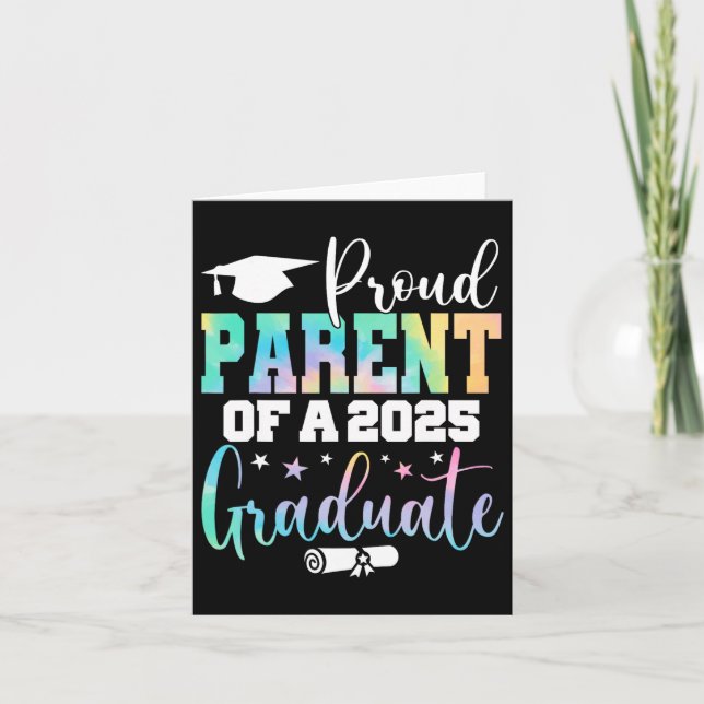 Senior 2025 Proud Parent Of A Cl Of 2025 Graduate  Card (Front)