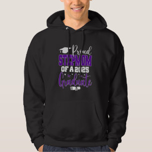 Senior 2025 Proud StepMom Of A Class Of 2025 Gradu Hoodie